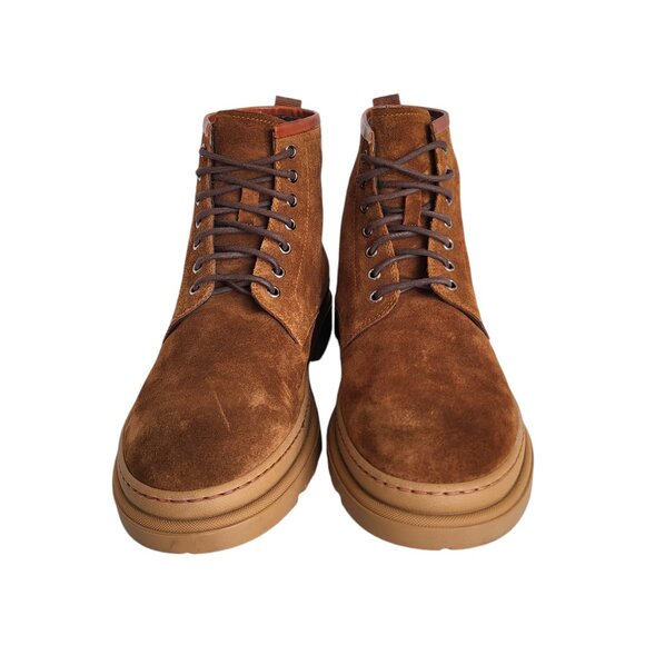 Magnanni Suede Hiker Boots in Cognac Men's Size 10.5 - Picture 7 of 10